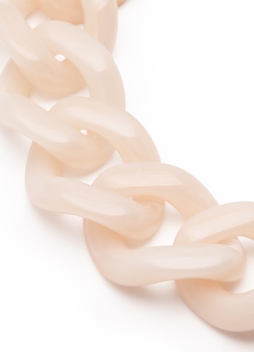 Vanessa Baroni Mini Flat Chain armband - detail 3 latte marble