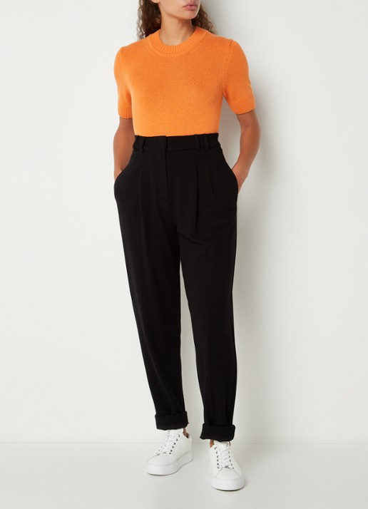 Vanilia Fijngebreide top in kasjmierblend - voorkant 3 multicolor