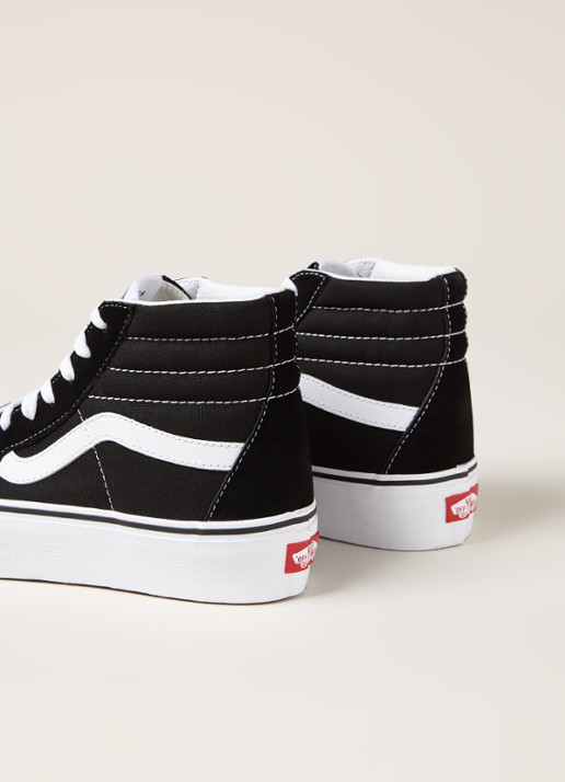 VANS Sk8-Hi Platform sneaker met suède details  - detail 3 zwart