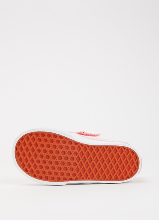 VANS Slip-on van satijn met ruitdessin - detail 4 lichtroze