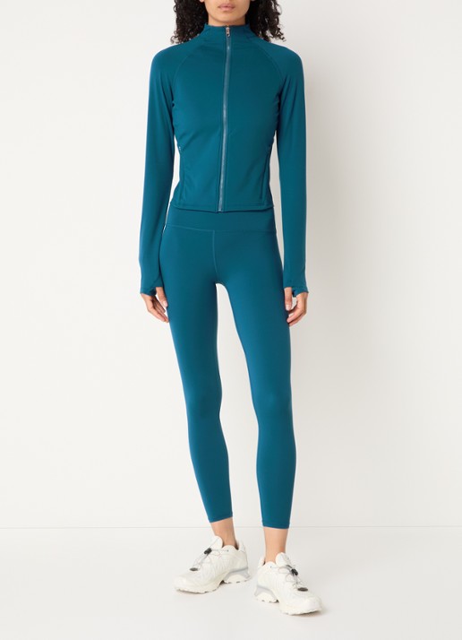Varley Always trainingsvest met ritszakken - voorkant 2 aquablauw
