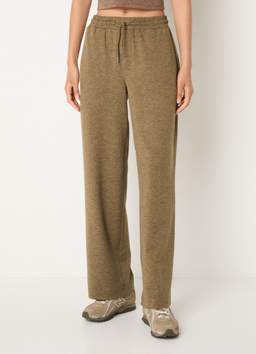 Varley Easy high waist straight fit joggingbroek met gemêleerd dessin