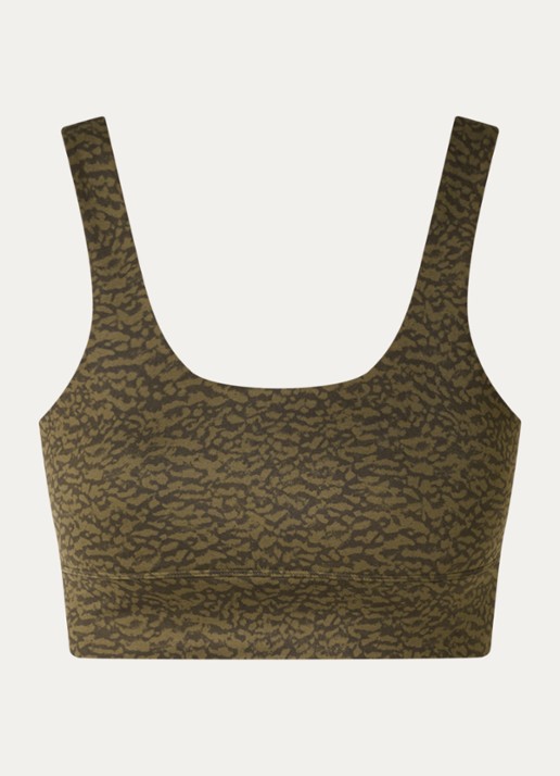 Varley FreeSoft Cori sport bh met light support - voorkant 3 mosgroen