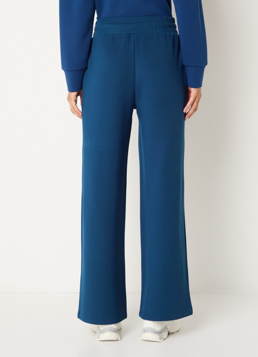 Varley High waist wide fit joggingbroek met siernaad - achterkant blauw