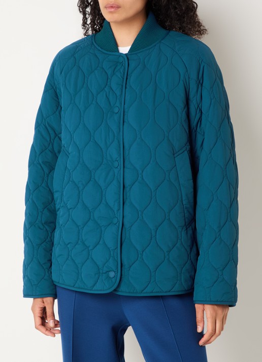 Varley Luca gewatteerd jack met quilt patroon