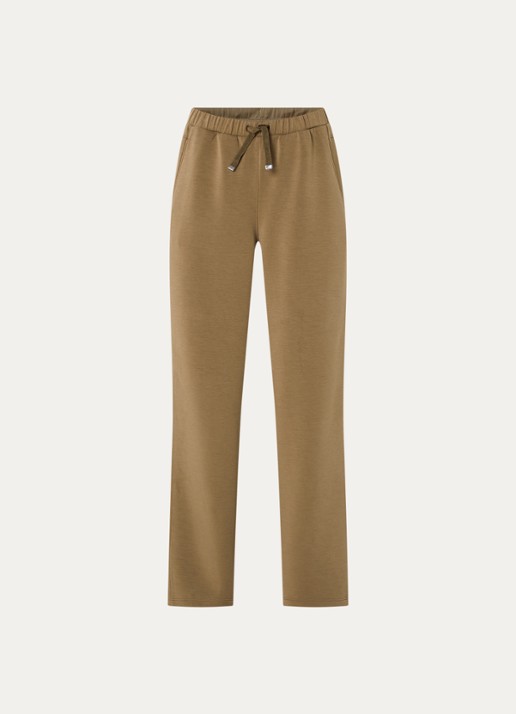 Varley Wilfred high waist tapered fit joggingbroek met steekzakken - voorkant 2 mosgroen