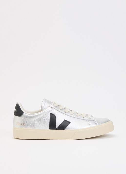 Veja Campo sneaker van leer met metallic finish