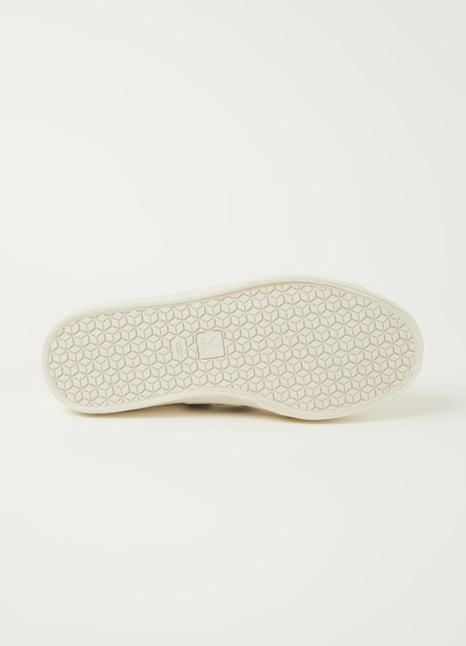Veja Campo sneaker van leer met suède details - detail 3 bronsgroen