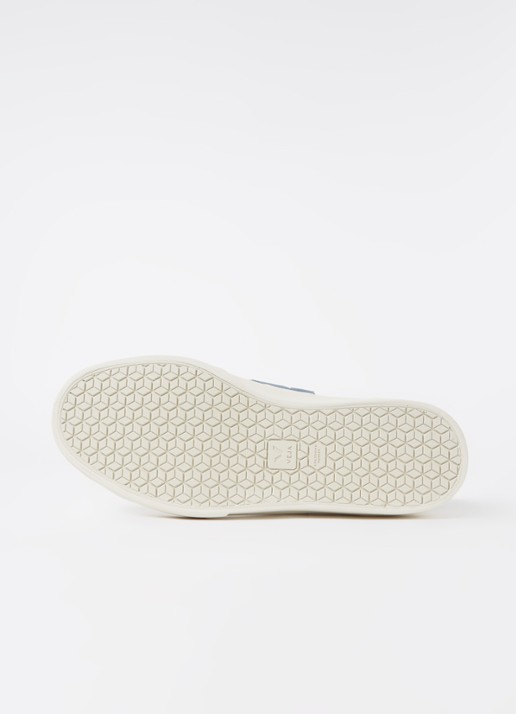 Veja Campo sneaker van leer met suède details  - detail 6 wit