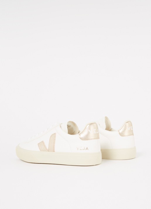Veja Campo sneaker van leer - achterkant 6 goud