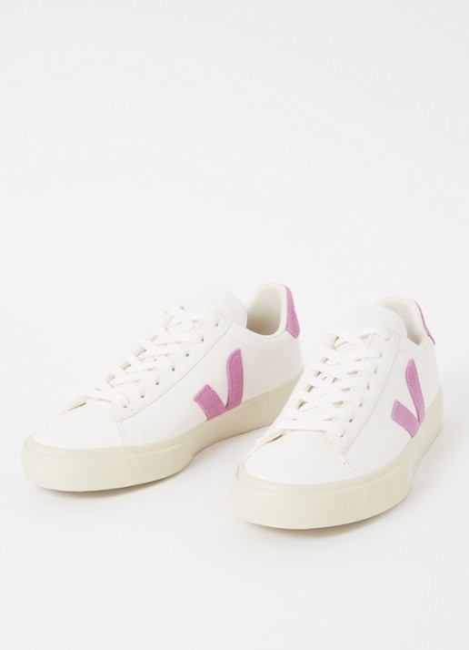 Veja Campo sneaker van leer - detail 4 paars