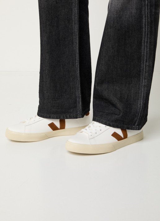 Veja Campo sneaker van leer - voorkant 5 wit