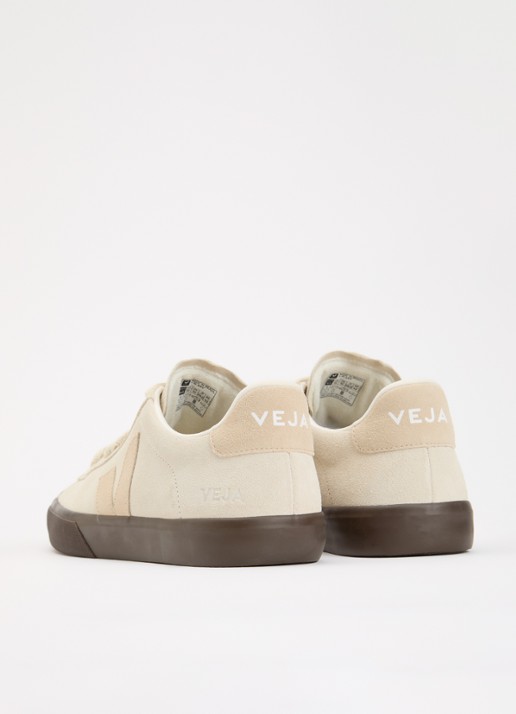 Veja Campo sneaker van suède - achterkant 4 beige