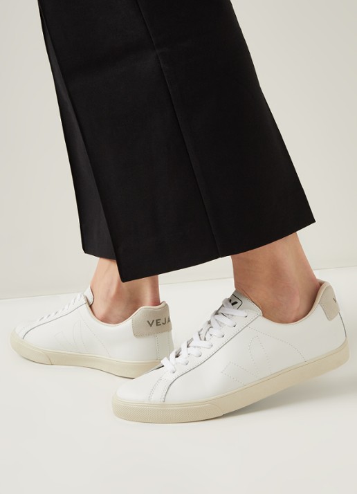 Veja Esplar sneaker van leer - voorkant 3 wit