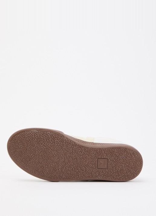 Veja Panenka sneaker van leer met logo - detail 3 wit