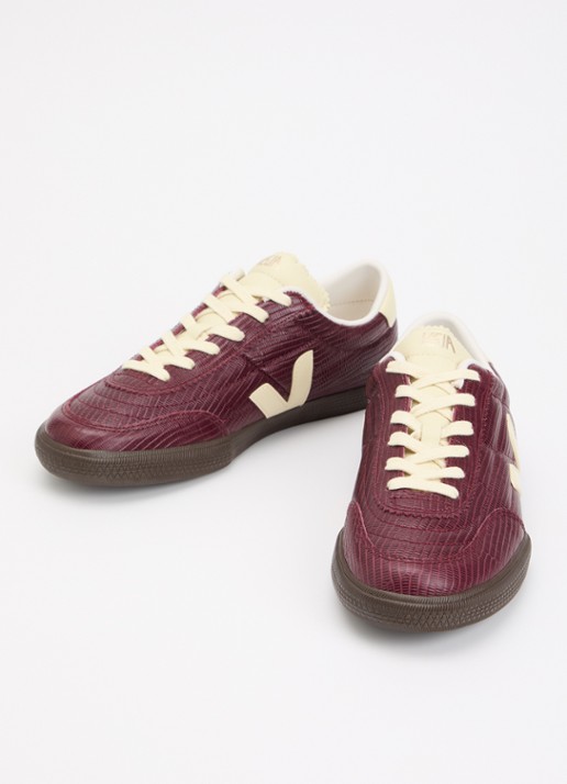 Veja Panenka sneaker van leer - detail 3 aubergine