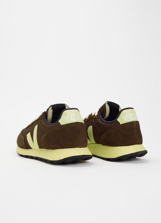 Veja Rio Branco II sneaker met suède details - achterkant bruin