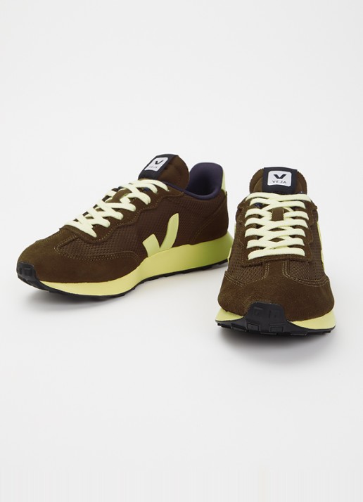 Veja Rio Branco II sneaker met suède details - detail 2 bruin