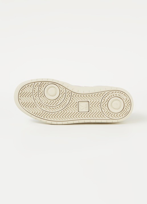Veja V-10 sneaker met suède details - detail 4 lichtblauw