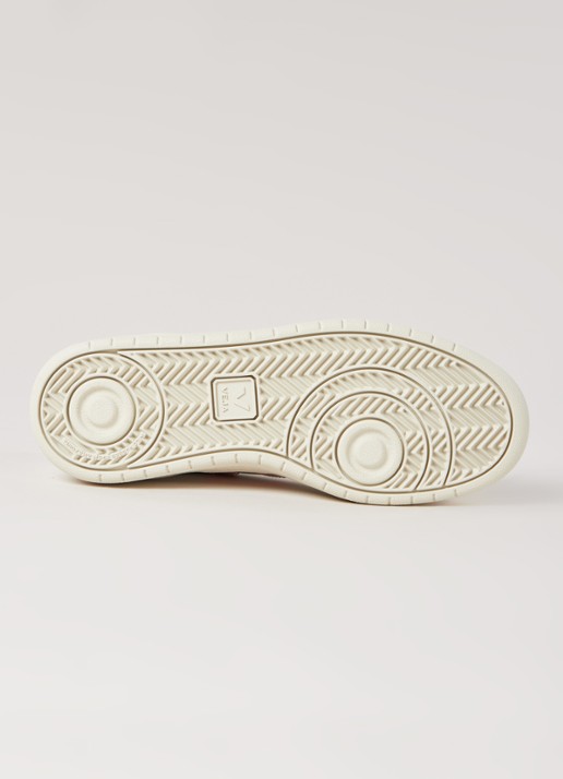 Veja V-10 sneaker van leer - detail 3 melk