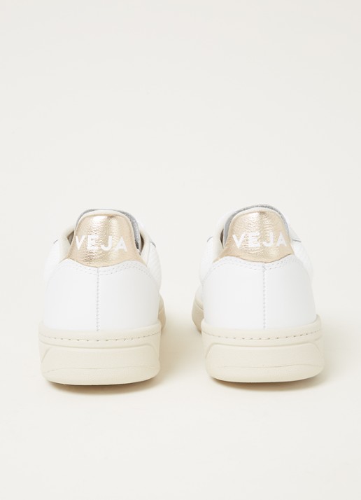 Veja V-10 sneaker van leer - detail 3 goud
