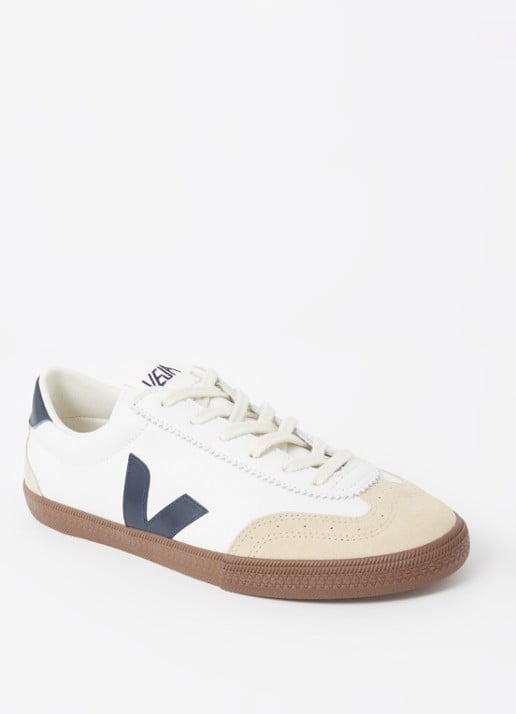 Veja Volley sneaker van leer met suède details