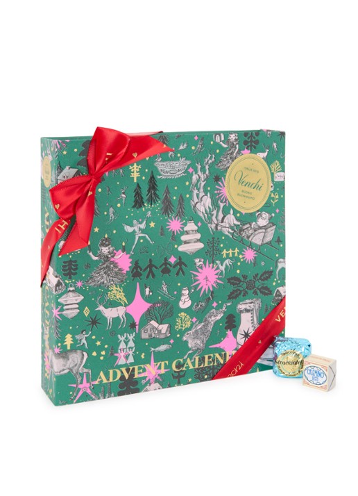Venchi Prestige adventkalender met chocolade - 24 dagen - voorkant undefined