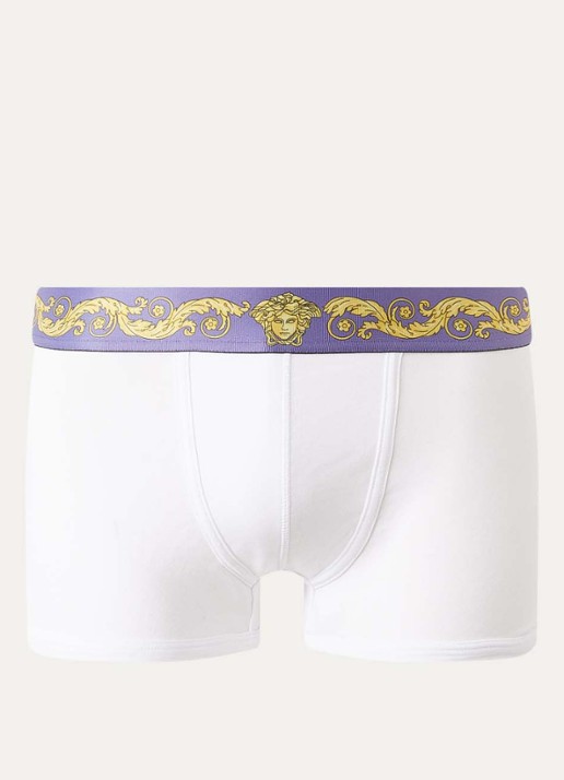 Versace Boxershort met logoband - voorkant 3 wit