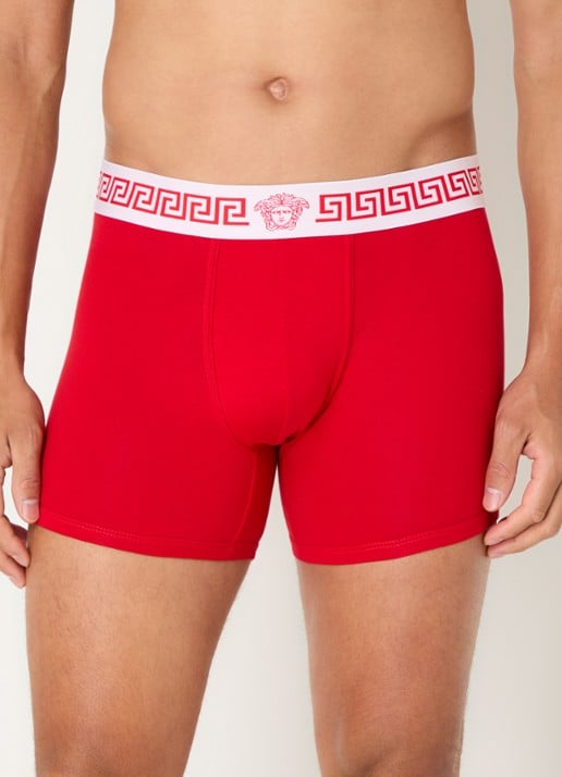 Versace Boxershort met logoband - voorkant 4 rood