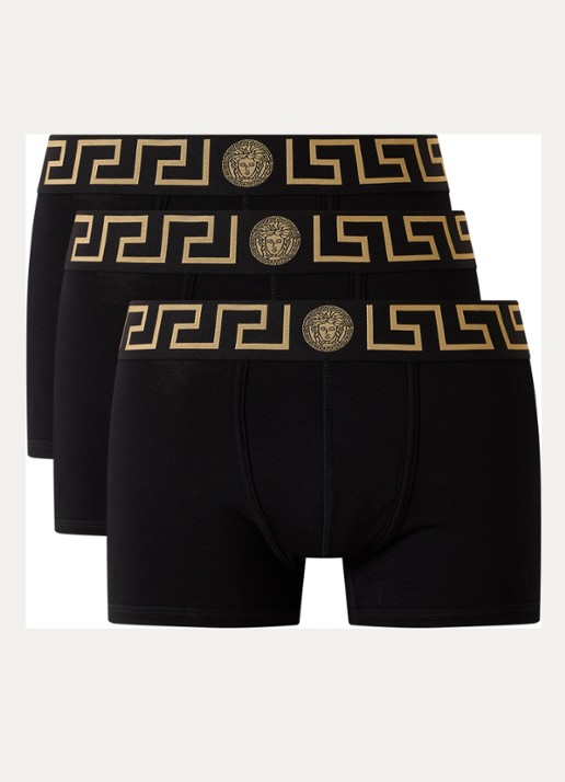 Versace Boxershorts met logoband in 3-pack