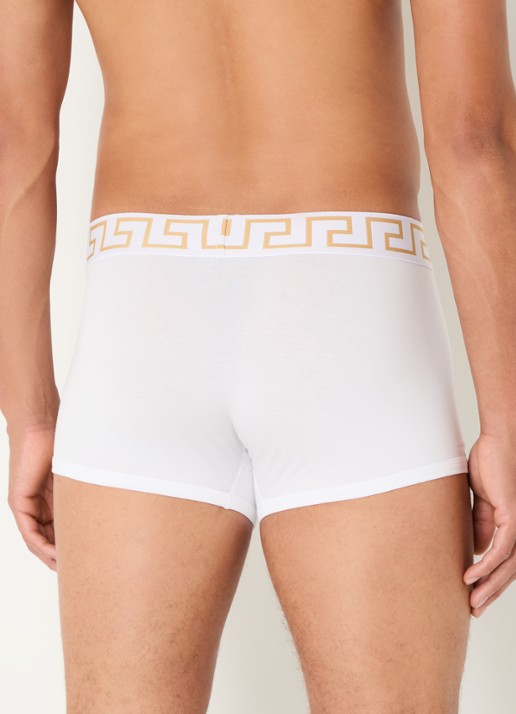 Versace Boxershorts met logoband - achterkant 4 wit