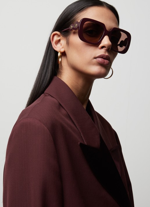 Versace Butterfly zonnebril VE4434  - voorkant 3 aubergine