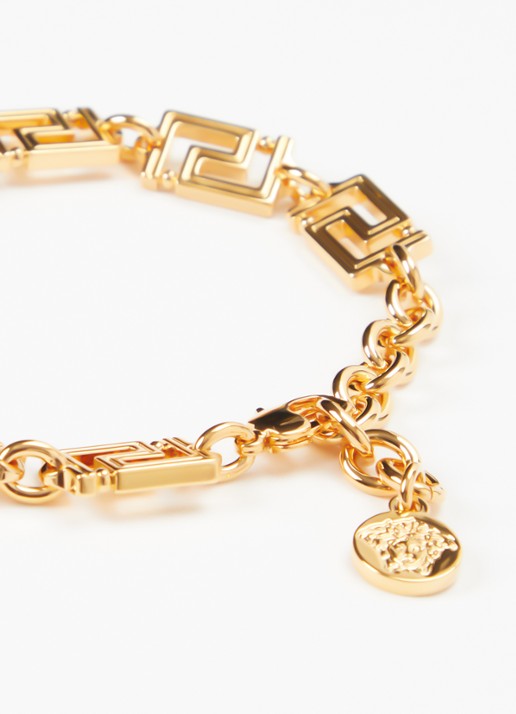 Versace Greca armband met hanger - detail goud