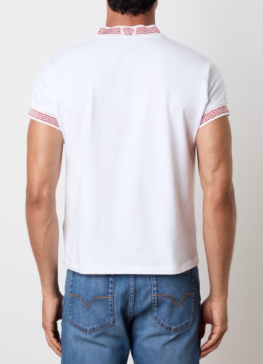 Versace Medusa Grace T-shirt met V-hals - achterkant 5 wit