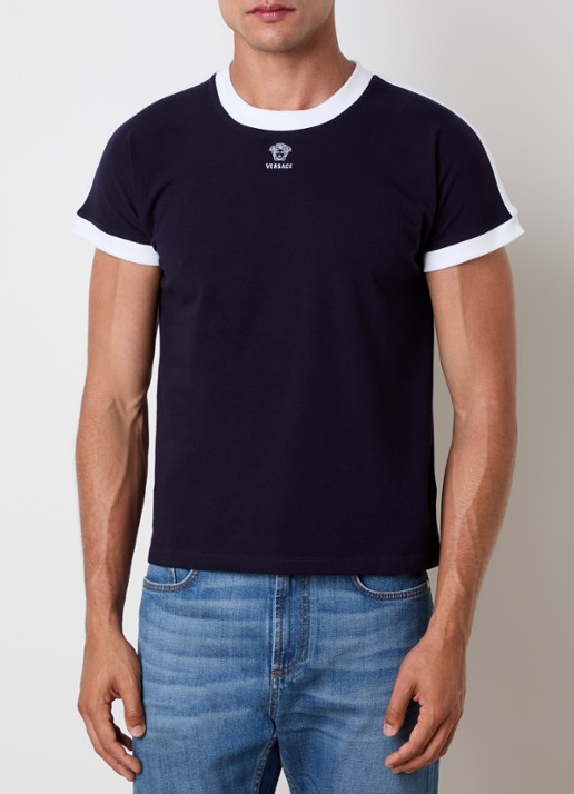 Versace Medusa T-shirt met logoborduring