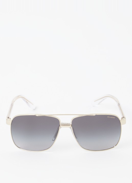 Versace Piloten zonnebril gepolariseerd VE2174  - detail 2 goud