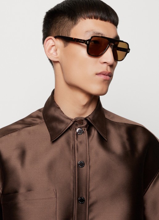 Versace Piloten zonnebril VE2199  - voorkant 2 donkerbruin