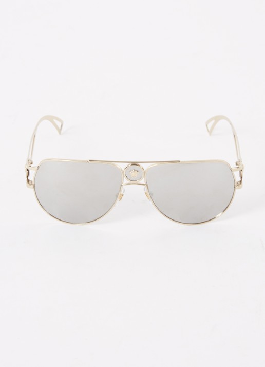 Versace Piloten zonnebril VE2225 - voorkant 2 goud