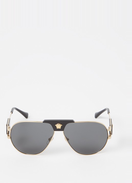 Versace Piloten zonnebril VE2252  - detail 2 goud