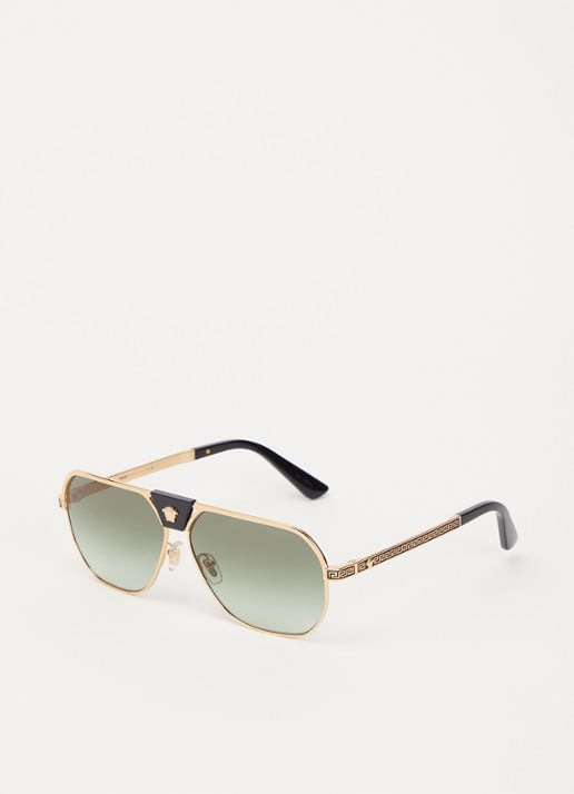 Versace Piloten zonnebril VE2294 - voorkant 4 goud