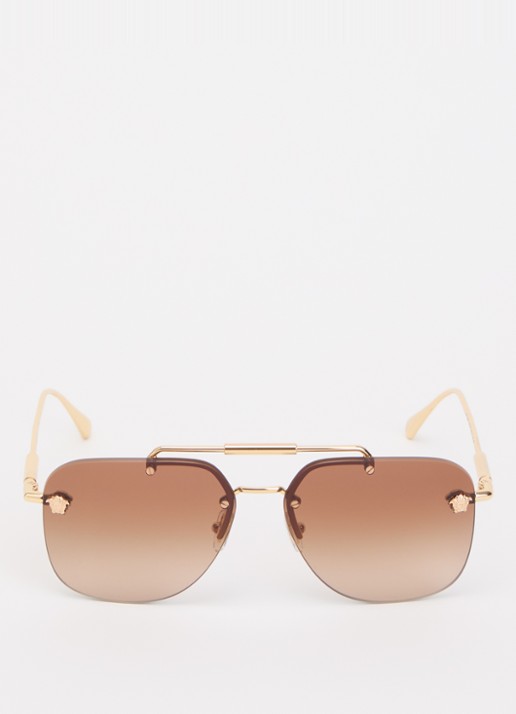 Versace Piloten zonnebril VE2296 - detail 2 goud