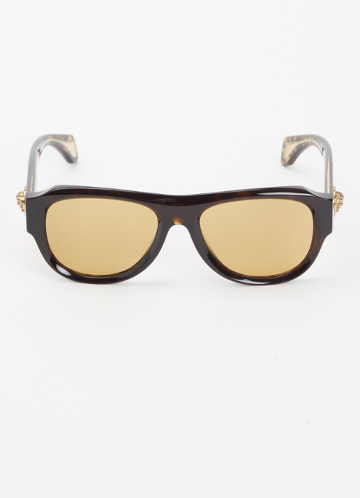 Versace Piloten zonnebril VE4518U - detail 2 donkerbruin