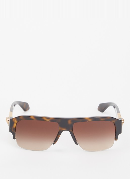 Versace Piloten zonnebril VE4525U - detail 2 donkerbruin