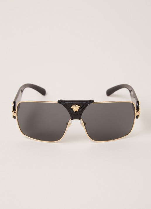 Versace Shield zonnebril VE2207Q - voorkant 2 goud