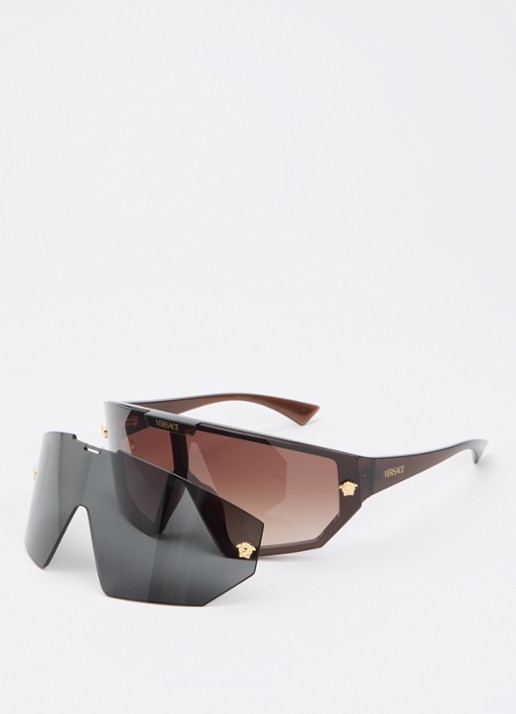 Versace Shield zonnebril VE4461 - voorkant 2 bruin