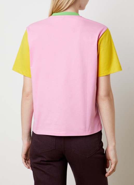 Versace T-shirt met logo - achterkant roze