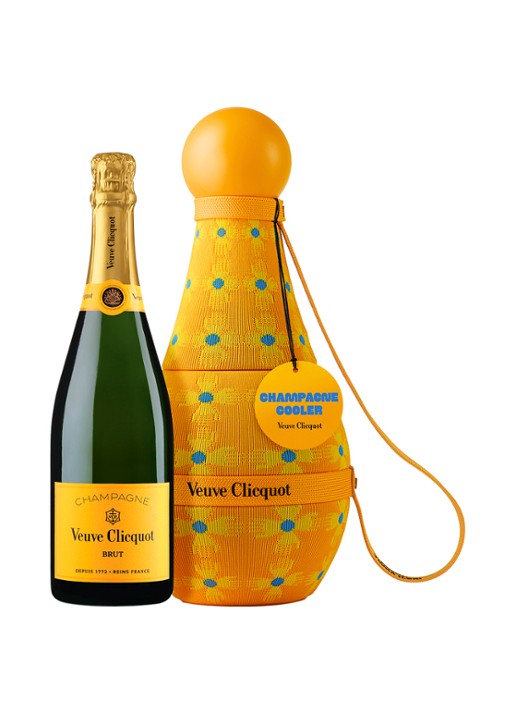 Veuve Clicquot Sun Totem Yellow Label champagne met wijnkoeler 750 ml