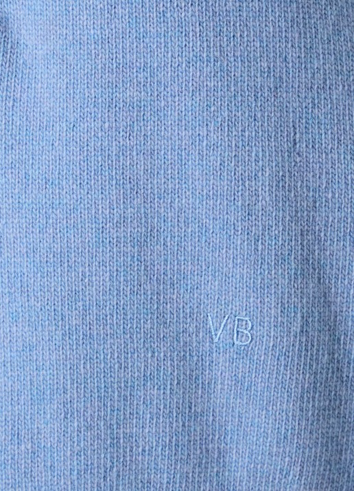 Victoria Beckham Fijngebreide trui in kasjmierblend  - detail 4 blauw