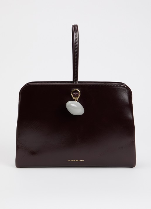 Victoria Beckham Kizette clutch van leer
