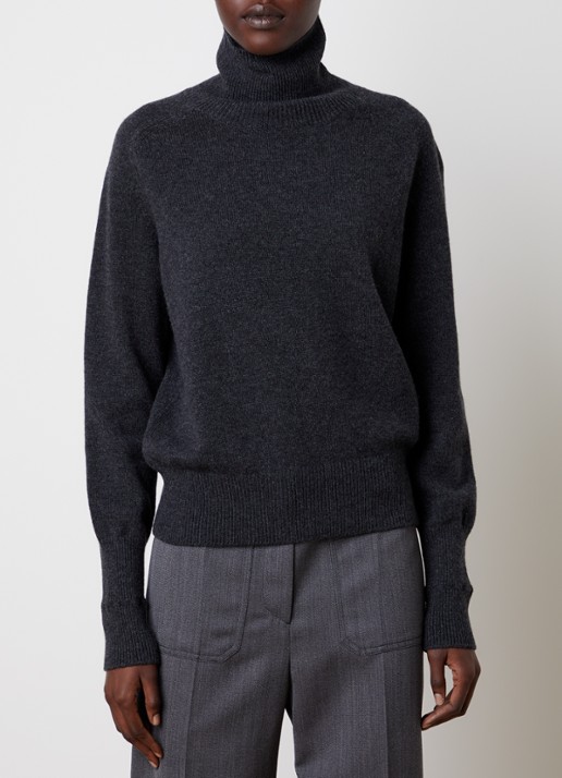 Victoria Beckham Marie fijngebreide trui van merino wol met col